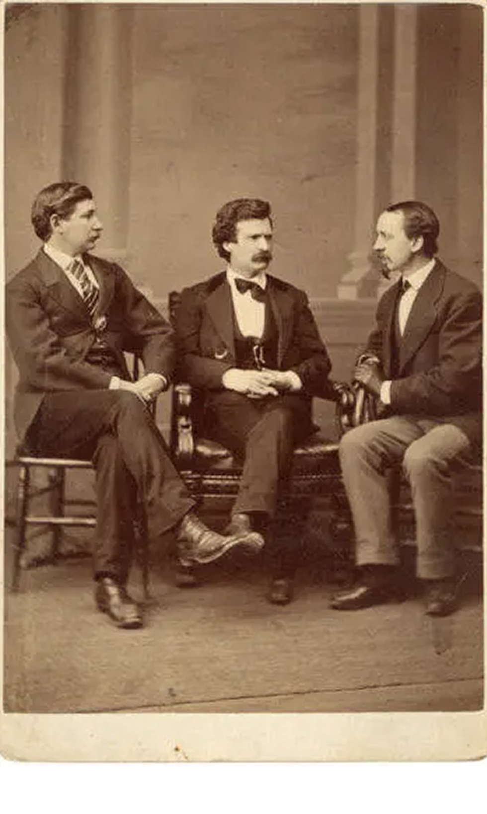 twainfriends Mark Twain, David Gray and George Alfred Townsend