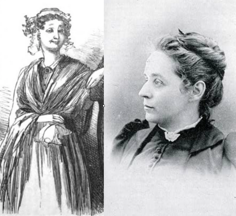 Annis Ford Eastman and Illustration of Mrs. Blimber from 1867 Edition of Charles Dickens’s DOMBEY & SON