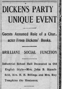 Dickens Party announcement