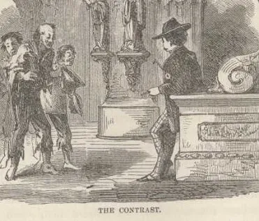 “The Contrast.” Image from The Innocents Abroad (p.258).