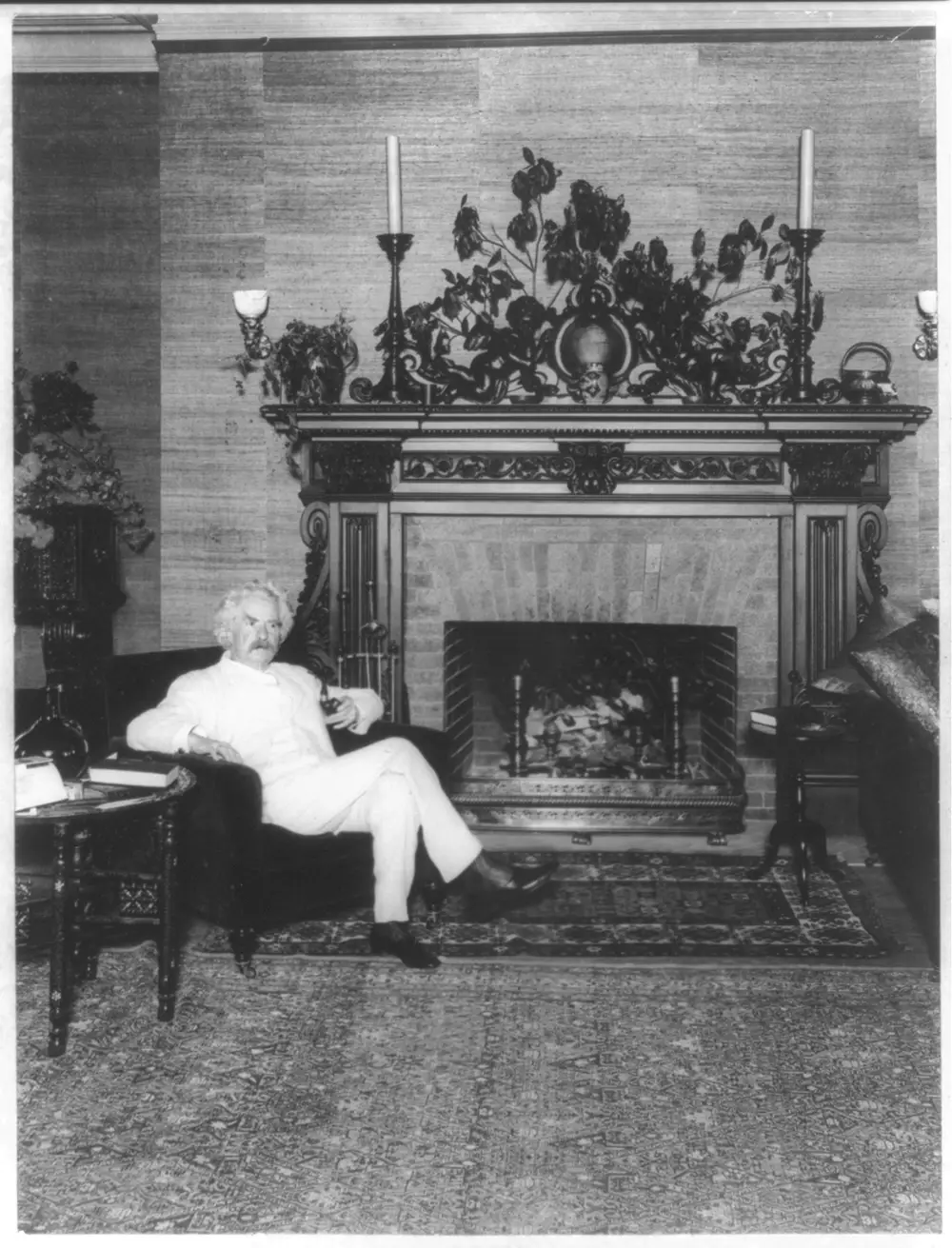 Mark Twain in the Library