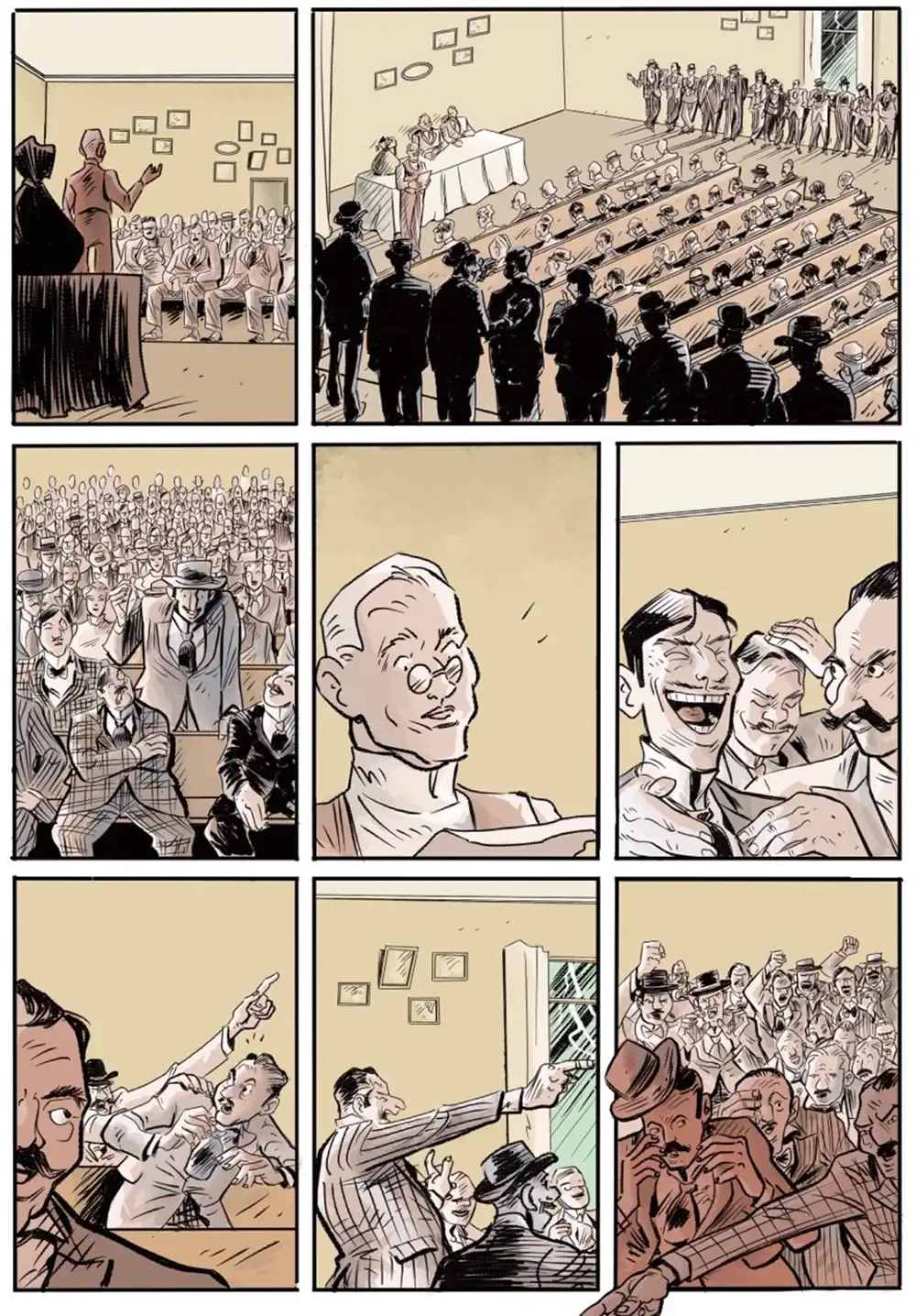 page of Hadley graphic novel